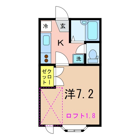 ハイツルピナスの物件間取画像